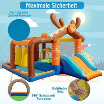 Надувной детский игровой замок, 7 в 1, 420 × 310 × 260 см