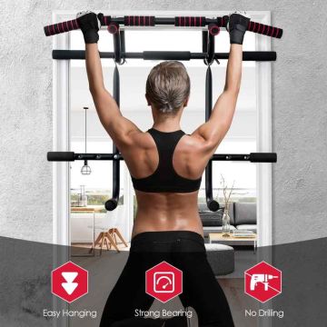 Pull-up bar, with dip machine and 2 ropes, 101 × 57.5 × 101 cm