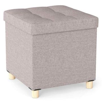 Säilytysrahi, 55 l säilytystila, Beige, 45 × 45 × 45 cm