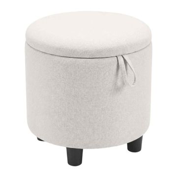 Säilytysrahi, pyöreä, Beige/harmaa