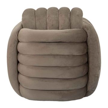Softy pouf, grey, 45 × 45 × 45 cm