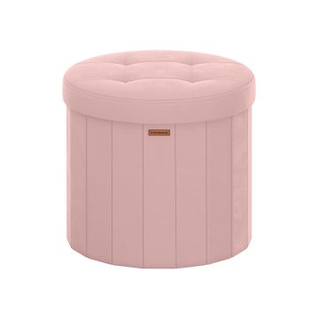 Rahi SONGMICS, säilytystilalla, 65 l, Vaaleanpunainen, Ø 46 × 45 cm