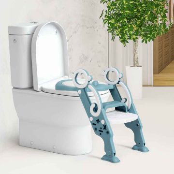 Potty seat with ladder, 2-position leg rest, 67 × 36 × 57 cm