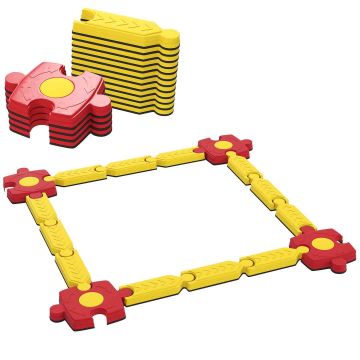 Tasapainopuomisarja, 16 segmenttiä, 166,5 × 166,5 × 7 cm