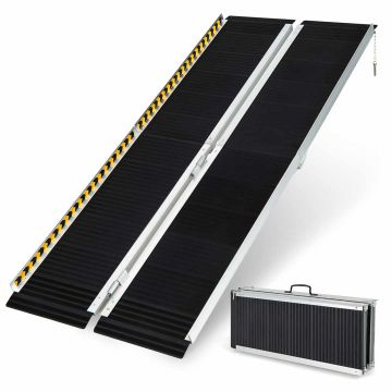 Wheelchair ramp, foldable
