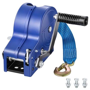 Käsivinssi VEVOR HW2500A, 1588 kg, 6,1 m hihna, 310 × 270 × 200 mm