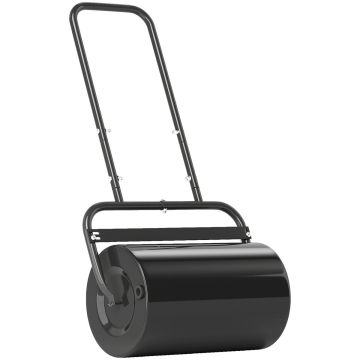 Ручная газонокосилка Outsunny 58x32,5x113см, черного цвета