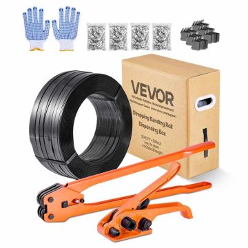 Käsikäyttöinen PET-vanteen kiristyssarja VEVOR CL-PET600, 5-osainen, 265 × 60 × 175 mm