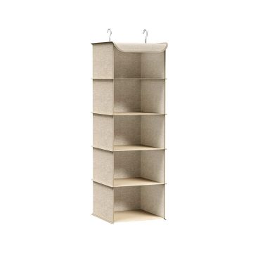 Riippuva kangashylly 30x30x90cm, beige