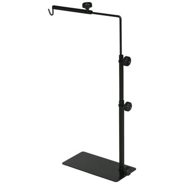 Регулируемая подставка для ламп для террариума PawHut 40x15x88см, черного цвета