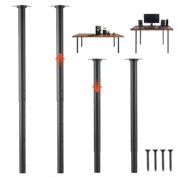 Säädettävät pöydänjalat VEVOR HXZTYG24-40, 4 kpl
