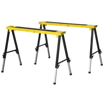 2 sahajalustan setti Durhand 100x60x90cm, keltainen/musta