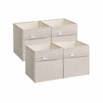 4 laatikon setti 30x30x30cm, beige