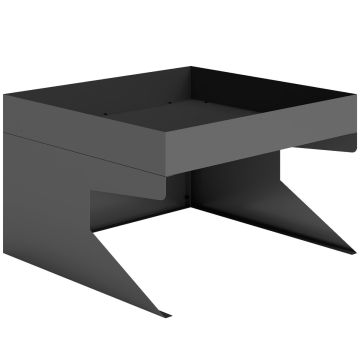 Robottiruohonleikkurin suoja, istutuslaatikolla, Musta, 75 × 70 × 46 cm