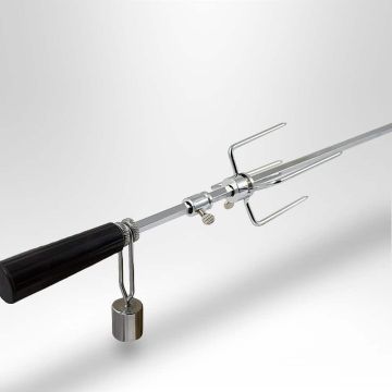 Sähkökäyttöinen pyörivä grillausvarras, 131 cm.