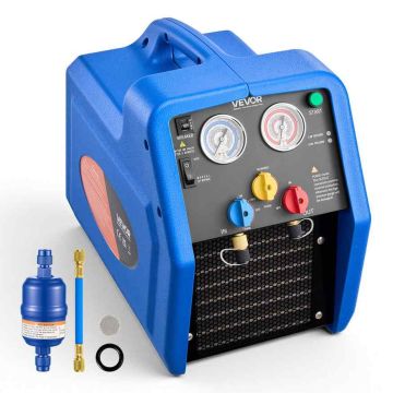 Kylmäaineen talteenottolaite VEVOR RR24L, 1 hv, 220 V, 50 Hz, 43 × 25 × 34,5 cm