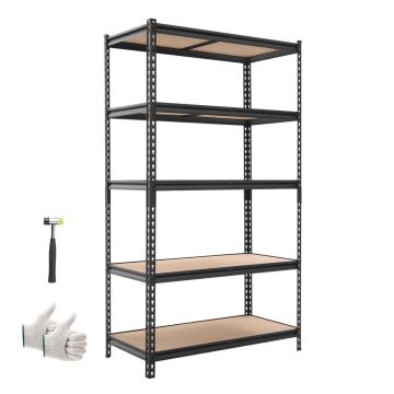 Стеллаж для хранения VEVOR SFS4020RA, 5 уровней, 102,5 × 181,3 × 51,7 см