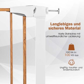 Safety gate, White, 71 × 4.5 × 79 cm