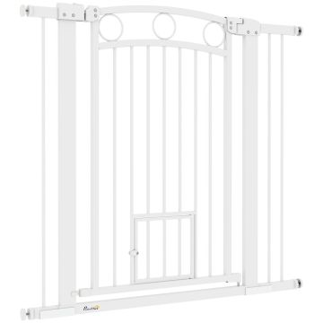 Turvaportit koirille PawHut 104x96cm, valkoinen