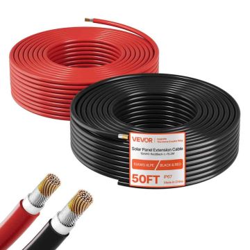 Aurinkopaneelin jatkojohto VEVOR, 10 AWG (6 mm²)