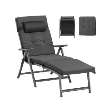 Aurinkotuoli SONGMICS GCB024GZ02, 58 × 183 × 97 cm