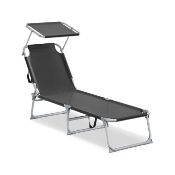 SONGMICS GCB194BZ02 sun lounger, 189 × 53 × 28.5 cm