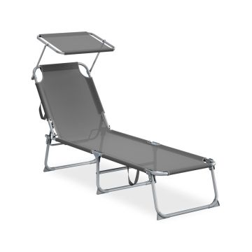 Aurinkotuoli SONGMICS GCB194BZ02, 189 × 53 × 28,5 cm