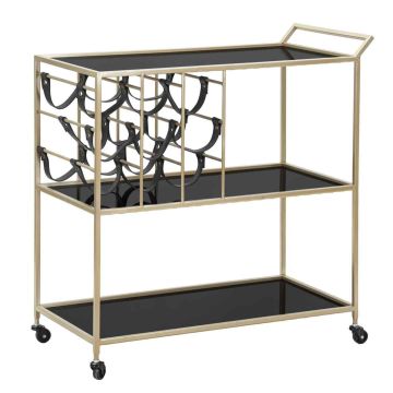 Serving trolley Mauro Ferretti 1425320000, 3 shelves, 79 × 82 × 39.5 cm
