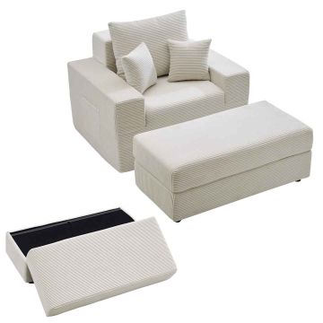 Divaani VEVOR 1036, Modulaarinen, Beige, 111,5 × 149 × 74 cm