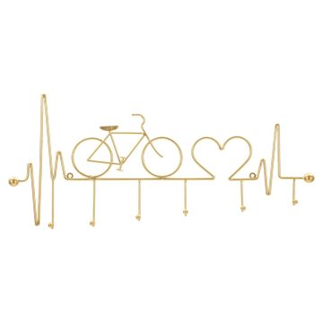 Wall-mounted clothes rack Bicycle, 59 × 26.5 × 3.2 cm