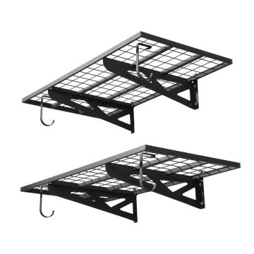Настенные полки VEVOR MR2448, 2 яруса, 121,9 × 21 × 62 см