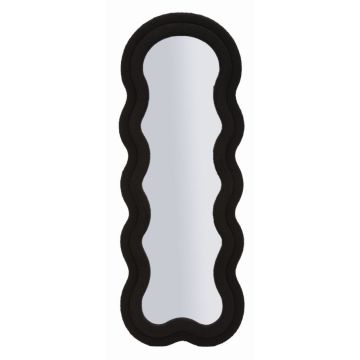 Sieninis veidrodis Teddy, Juoda, 60 × 160 × 4 cm