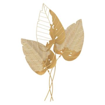 Sienų dekoracija Autumn Leaf Gold, 53 × 84,5 × 4 cm