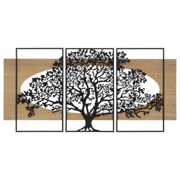 Sienų plokščių rinkinys Tree, 3 vnt, 176 × 2 × 90 cm