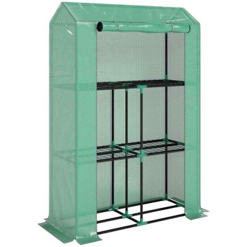Теплица Outsunny 100x40x150см, зелёного цвета