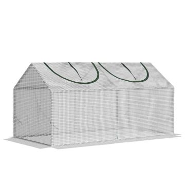Теплица Outsunny 120x60x60см, белого цвета