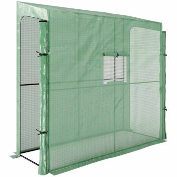 Теплица Outsunny 200x80x200см, зелёного цвета