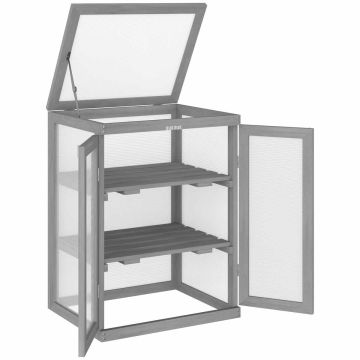 Теплица Outsunny 58x44x78см, серого цвета