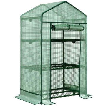 Теплица Outsunny 69x49x125 см, зеленого цвета.