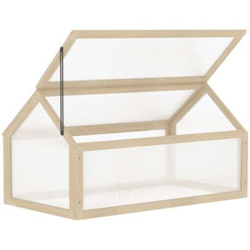 Теплица Outsunny 90x52x49,5см., светло-коричневая