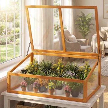 Greenhouse, With opening roof, 93.98 × 40.64 × 63.5 cm