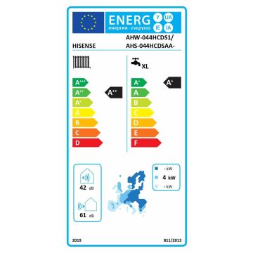Lämpöpumpun sisäyksikkö Hisense Hi-Therma Integra AHS-044HCDSAA-23, 4,4 kW