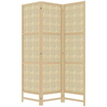 Экран Homcom 135x1,7x180см, светло-коричневый цвет