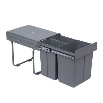Jäteastiat Homcom 48x34.2x41.8cm., harmaa