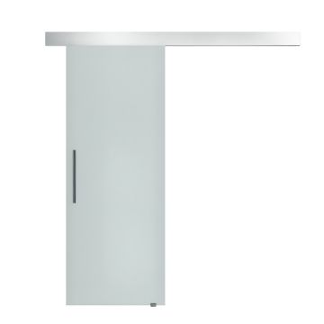 Läpinäkyvät liukuovet Homcom 90x205cm, hopeanväriset