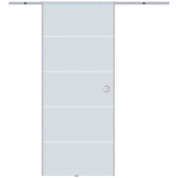 Läpinäkyvät liukuovet Homcom 90x205x0,8cm