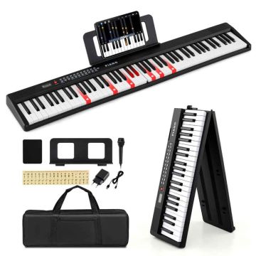 Digital Piano Keyboard, 88 Keys, 128 × 23 × 5.5 cm