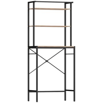 Pesukonekaappi, 3 hyllyä, 67 × 40 × 161,8 cm