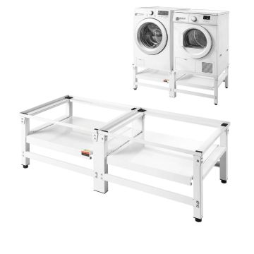 Pesukoneen jalusta VEVOR S03-2, 2 kpl, 124,5 × 53,5 × 37 cm