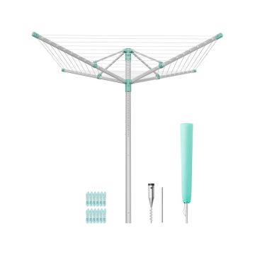 Pyykinkuivausteline SONGMICS, 60 m naru, 139,4 × 120–180 × 139,4 cm